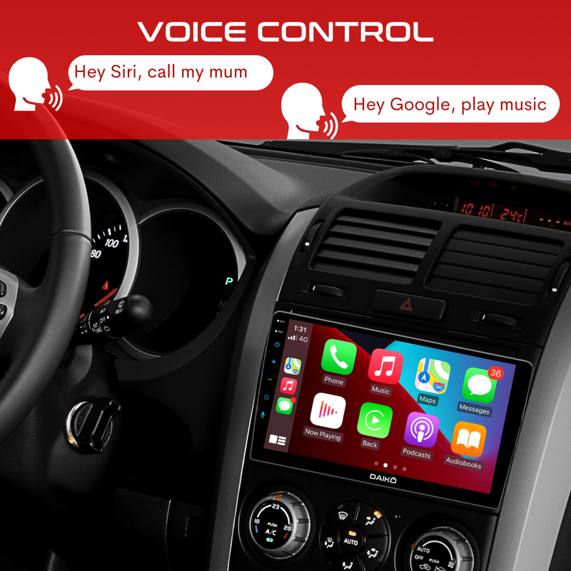 Daiko Ultra Multimedia Unit Wireless Carplay Android Auto GPS For Toyota Spade 2012+