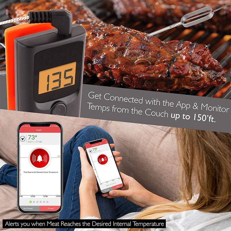 Smart BBQ Thermometer 2in1 Instant + One Probe Smart Phone App