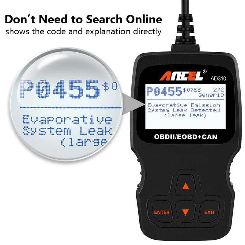 Ancel Automotive Scanner AD310 OBD2  OBD Car Diagnostic Tool Code Read