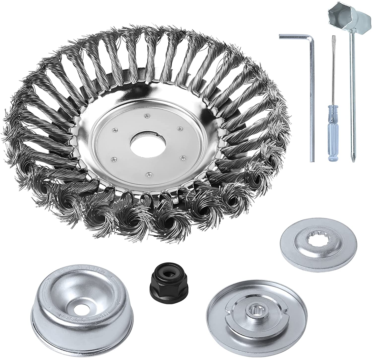 Wire wheel for sales weed eater