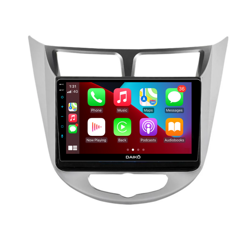 Daiko Multimedia Unit Wireless Carplay Android Auto For Hyundai Accent 2010-2016