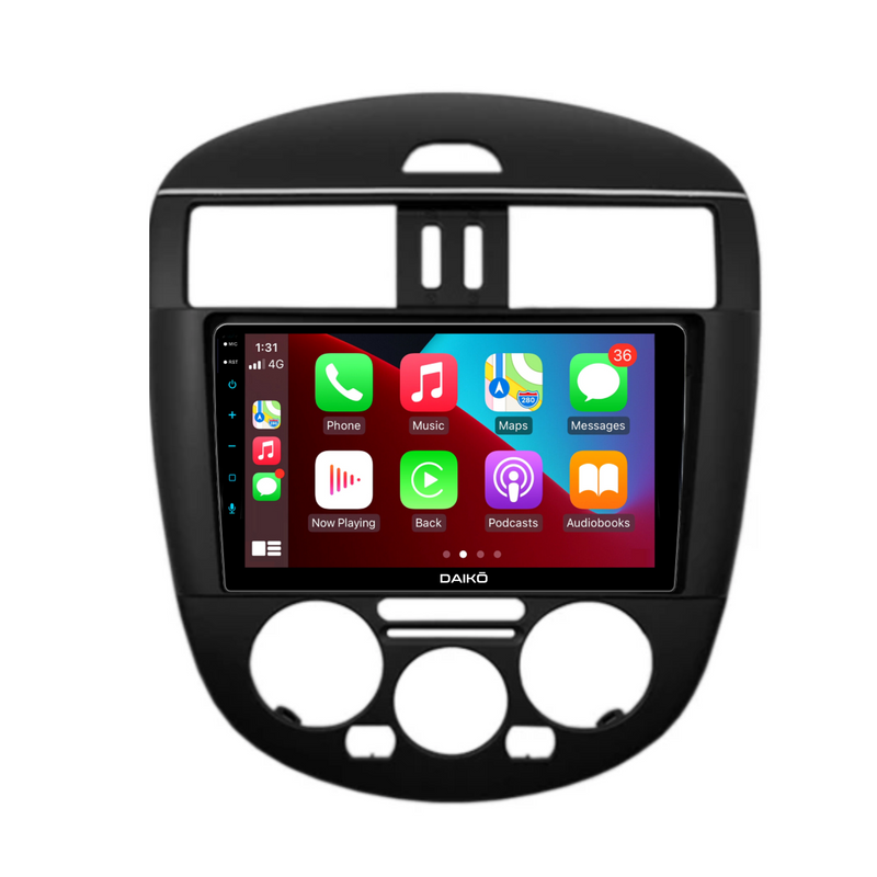 Daiko PRO Car Stereo Carplay Android Auto For Nissan Tiida 2011 Low Config