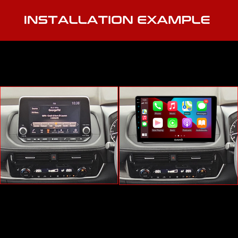 Daiko Ultra Car Stereo Wireless Carplay Android Auto For Nissan X-Trail 2021+