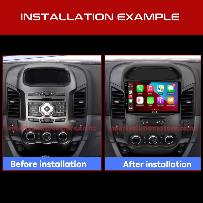 Daiko X Multimedia Unit Wireless Carplay Android Auto For Ford Ranger 2012-2015