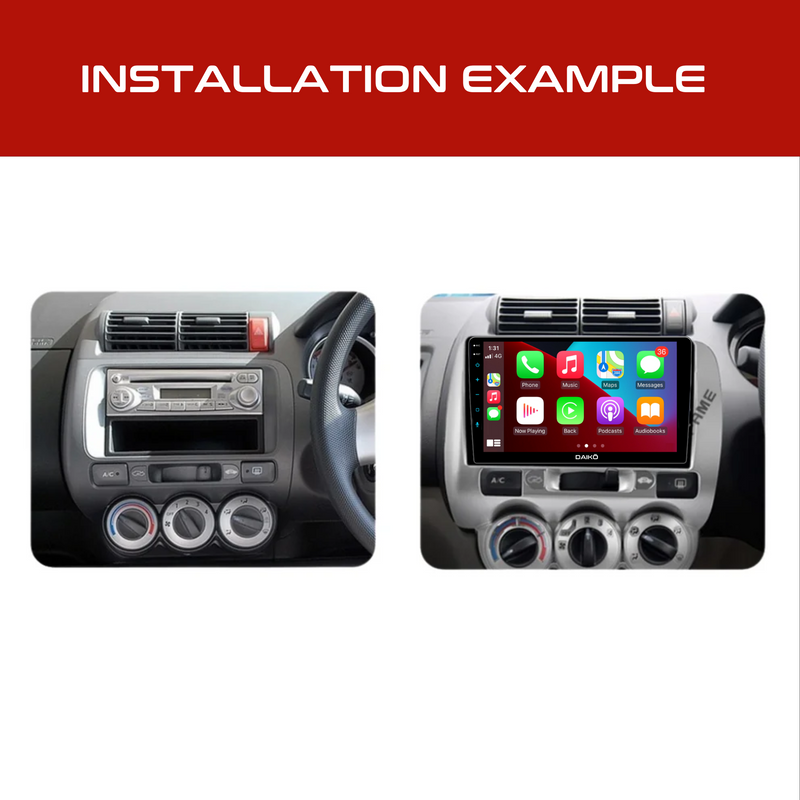 Daiko Multimedia Unit Wireless Carplay Android Auto For Honda Fit Jazz 2001-2008