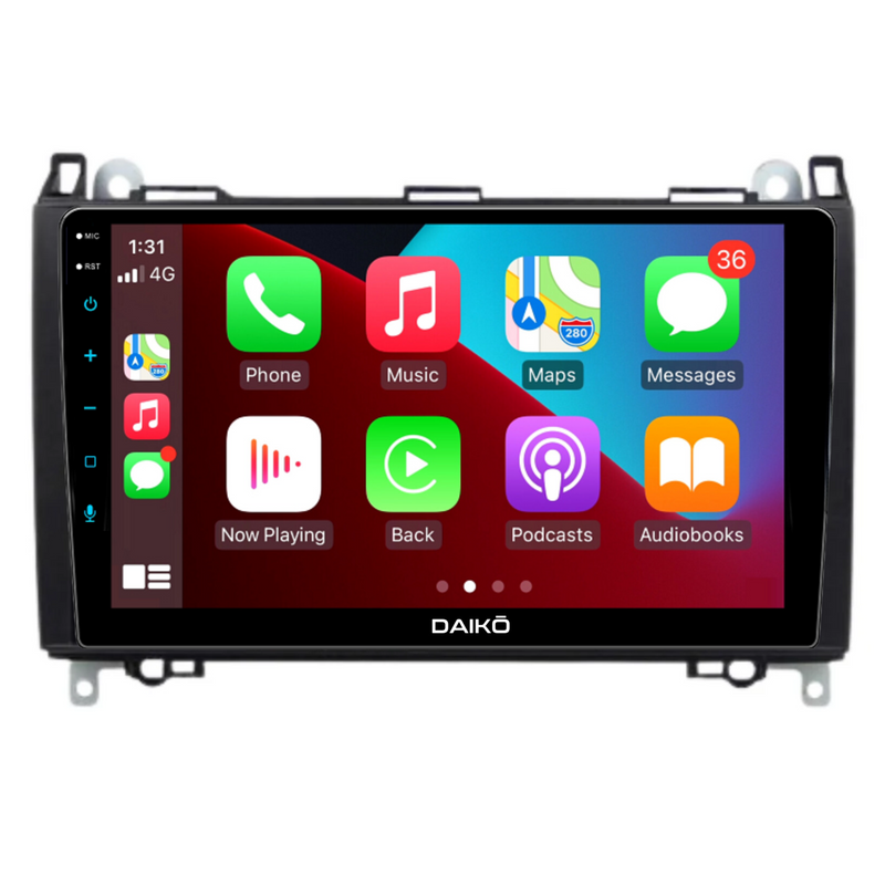 Daiko Car Stereo Wireless Carplay Android Auto For Mercedes Benz B200 Vito Viano