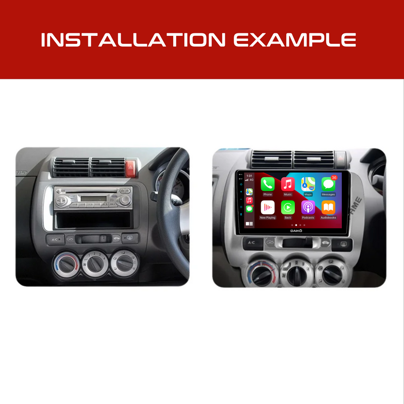 Daiko Ultra Car Stereo Carplay Android Auto For Honda Fit Jazz 2001-2008