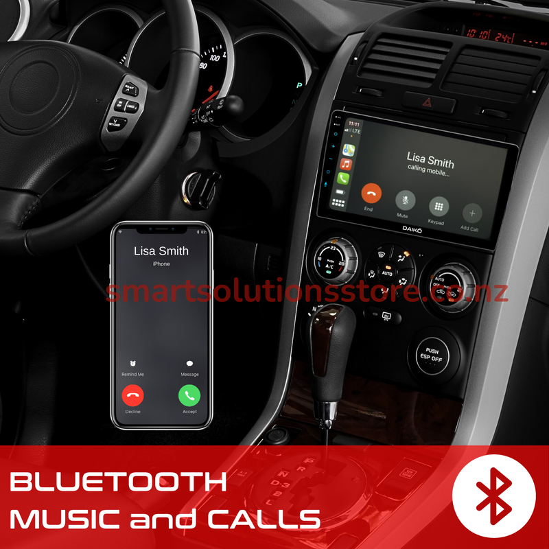 Daiko PRO Car Stereo Wireless Carplay Android 4GB RAM + 32GB Auto For Mazda 2 Demio 2007-13
