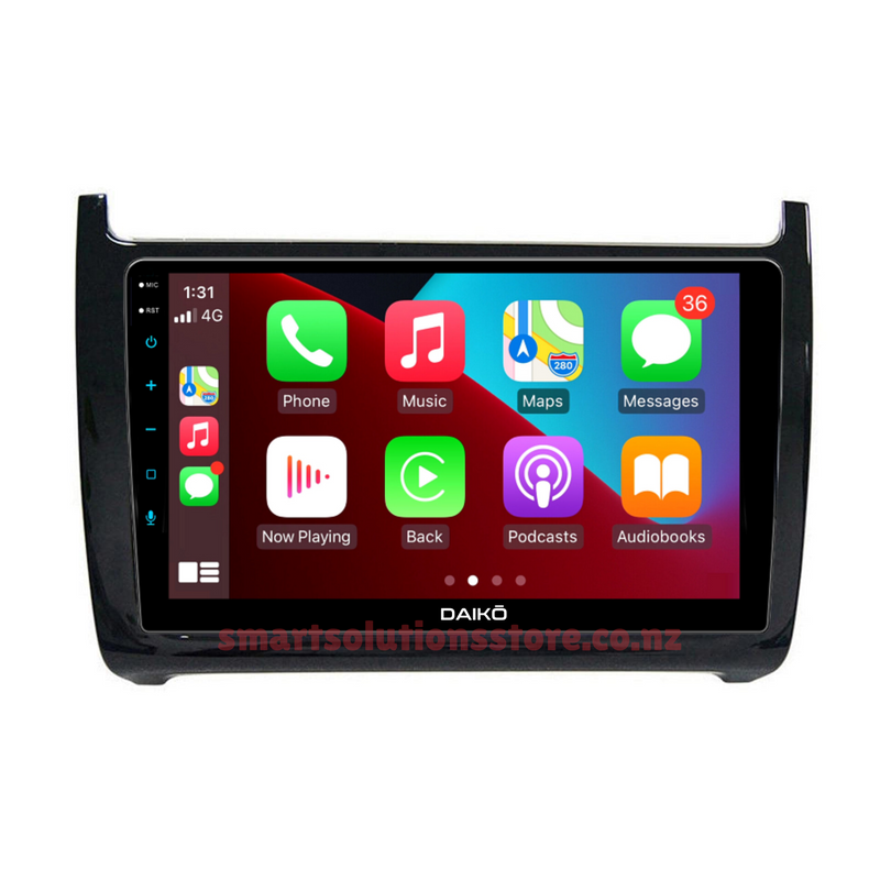 Daiko Multimedia Unit Wireless Carplay Android Auto For Vw Polo 2011-2016 9Inch