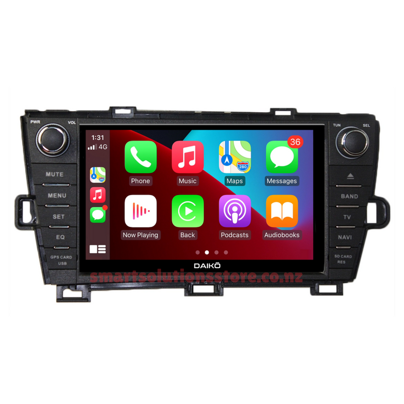 Daiko Ultra Car Stereo Wireless Carplay Android Auto For Toyota Prius 2009-2015 Buttons And Knobs