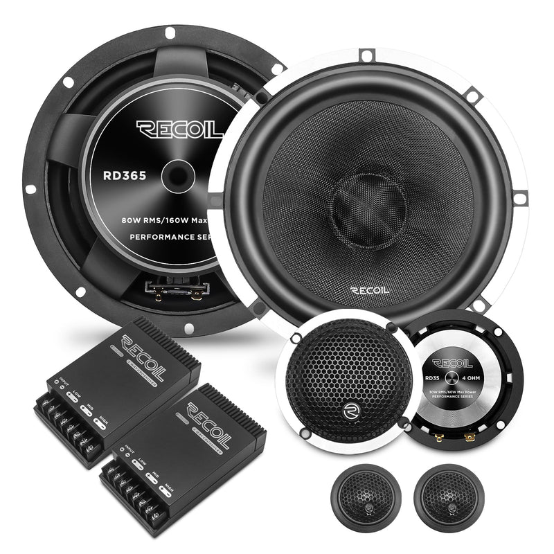 Recoil RD365 3-Way Comonent Speaker 160W Max