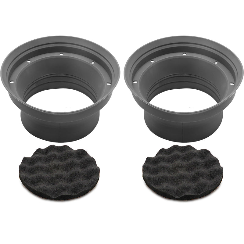 Recoil SPB8  8" Car Speaker Baffle Kit 2pcs Foldable Silicone with Egg Crate Foam