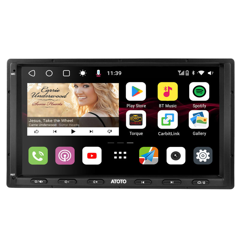 ATOTO S8 S8G2A74MS 7inch Android Double Din Car Stereo Receivers Wireless CarPlay & Android Auto Dual Bluetooth, Built-in 4G LTE, WiFi/USB Tethering HD LRV&VSV SCVC 4G+32G DSP