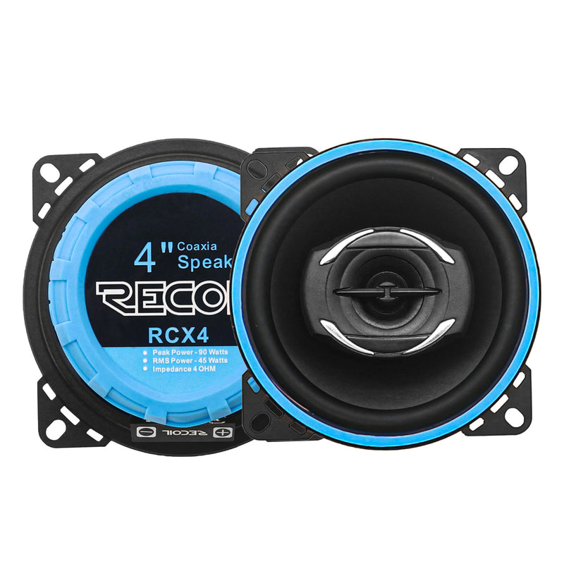 RCX4 Echo Series 4-Inch Car Audio Coaxial Speaker System