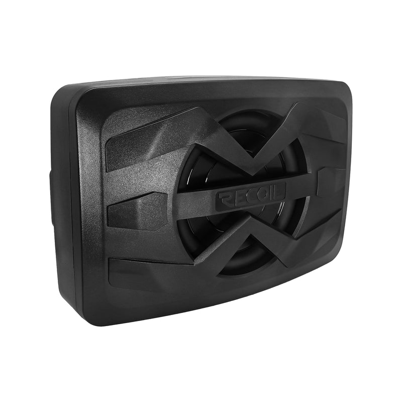 Recoil WS8 Waterproof Passive 8” Subwoofer with 8” Passive Radiator 300W For UTV ATV Golf Cart Boat Off-Road Motorsports Audio