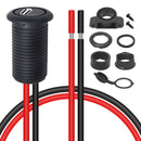 Recoil CUSB Super Mini Single USB Charger Outlet 5VDC 2.1A with Panel Flush and Surface Mount Bracket for Car Boat Marine RV Mobile