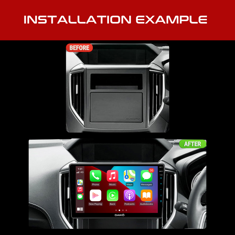 Daiko PRO Car Stereo Wireless Carplay Android 4GB RAM + 32GB Auto For 2017-2020 Subaru Impreza XV Forester