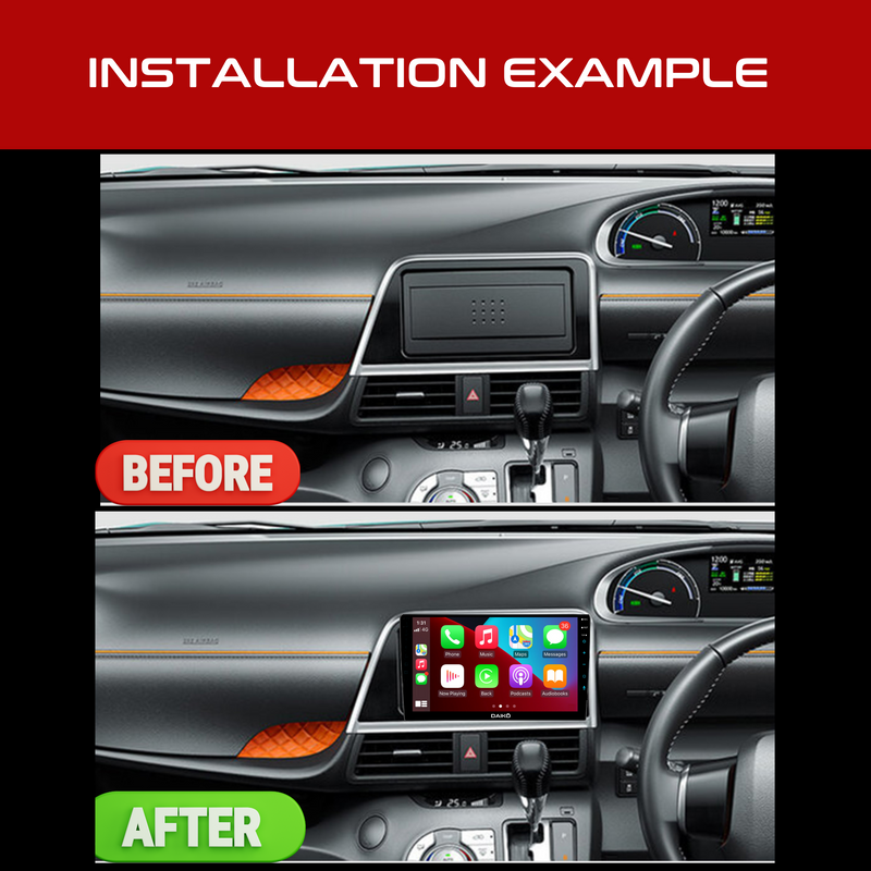 Daiko Ultra Car Stereo Wireless Carplay Android 6GB RAM + 126GB Auto For 2019+ Toyota Sienta