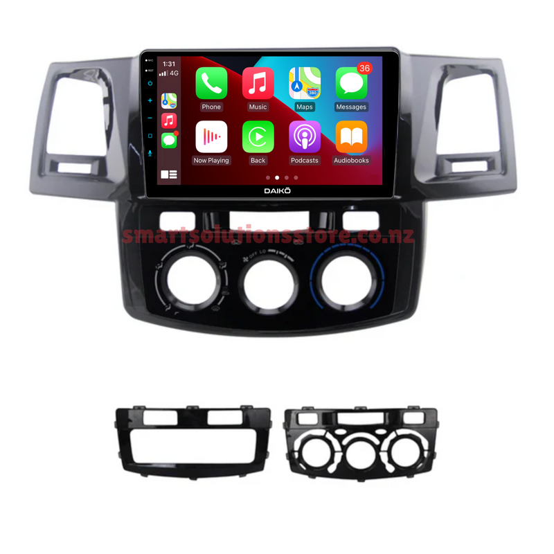 Daiko PRO Car Stereo Wireless Carplay Android Auto For Toyota Hilux 2008-2014