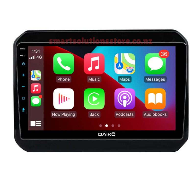 Daiko Ultra Car Stereo Wireless Carplay Android Auto For Suzuki Ignis 2016+