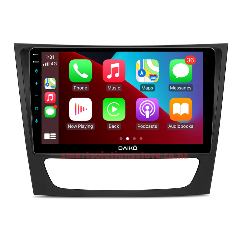 Daiko PRO Car Stereo Wireless Carplay Android Auto For Mercedes Benz E W211