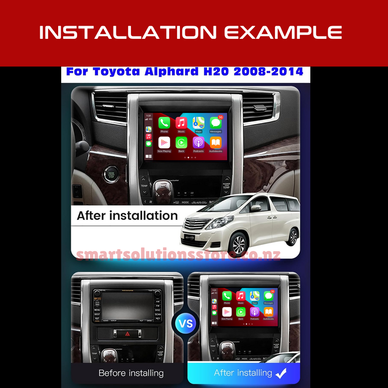 Daiko X Multimedia Unit Wireless Carplay Android Auto For Toyota Alphard 2008-2015 9Inch