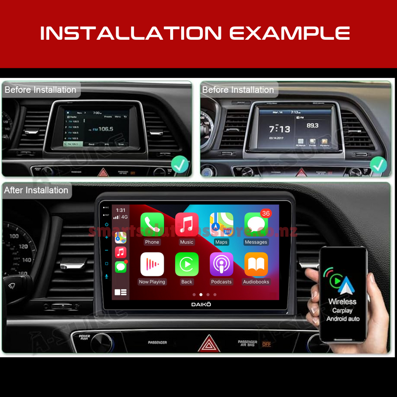 Daiko X Multimedia Unit Wireless Carplay Android Auto For Hyundai Sonata 2018+