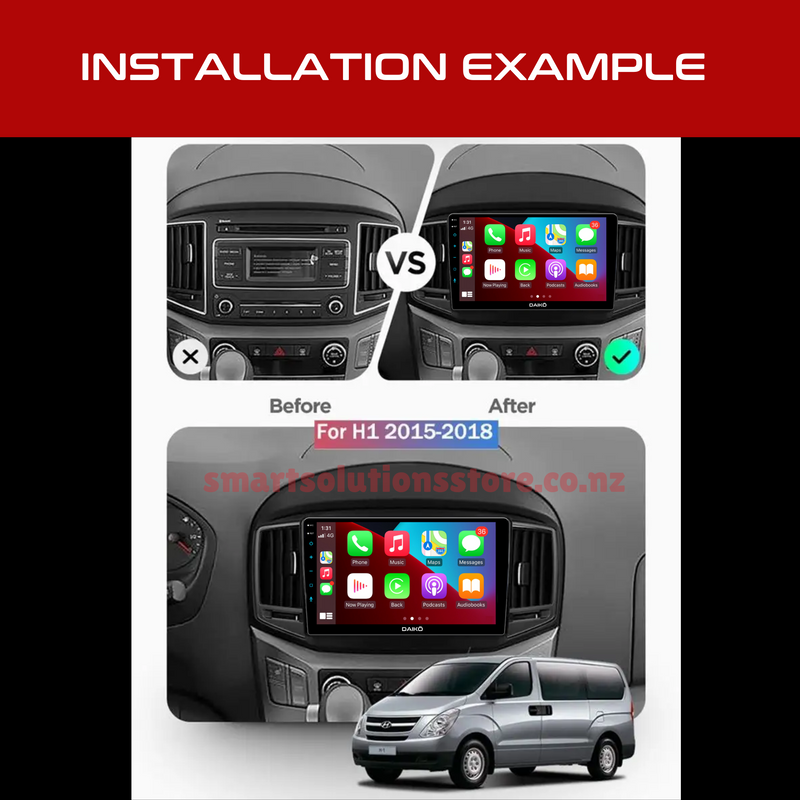 Daiko Multimedia Unit Wireless Carplay Android Auto For Hyundai iMax iLoad 2015+