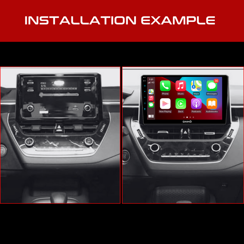 Daiko Ultra Multimedia Unit Wireless Carplay Android Auto GPS For Toyota 2019 Corolla /Altis/Auris