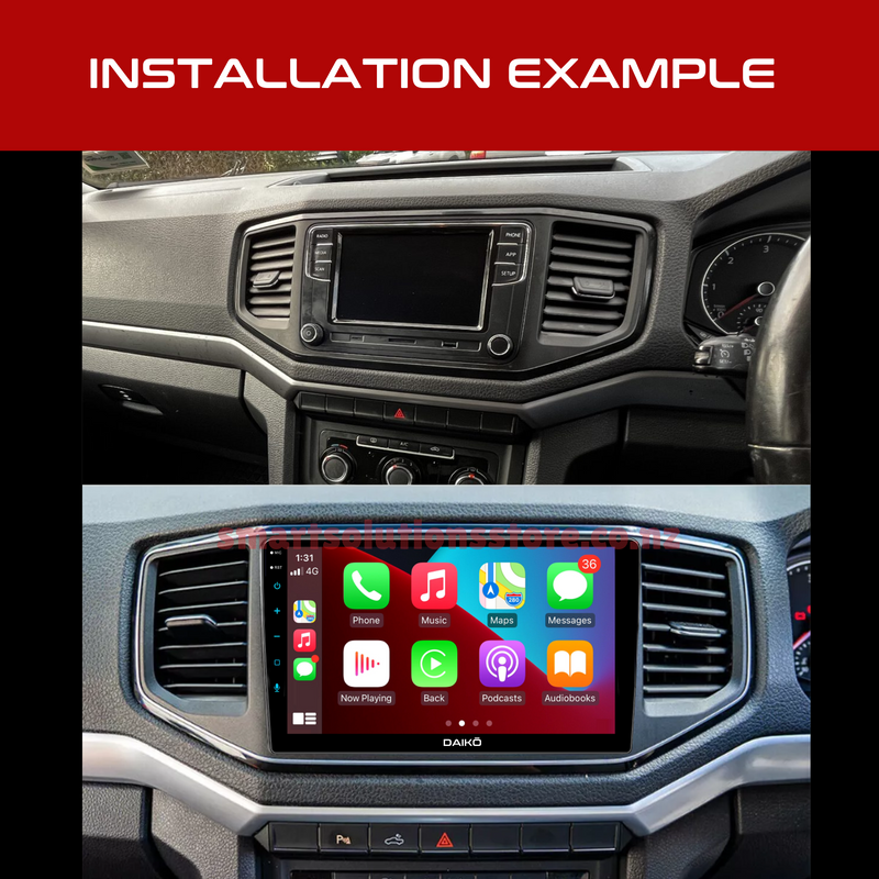 Daiko Multimedia Unit Wireless Carplay Android Auto For Volkswagen Amarok 2017+