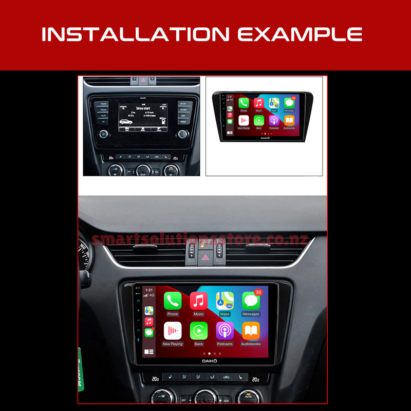 Daiko Ultra Car Stereo Wireless Carplay Android Auto For Skoda Octavia 2015+