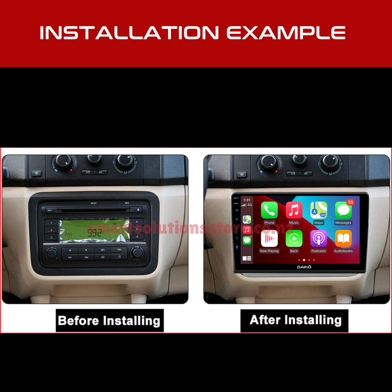 Daiko X Multimedia Unit Wireless Carplay Android Auto For Skoda Fabia 2008-2014