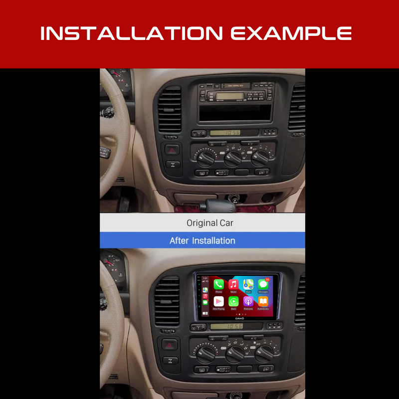 Daiko Ultra Car Stereo Carplay Android Auto For Toyota Landcruiser J100 1998-02