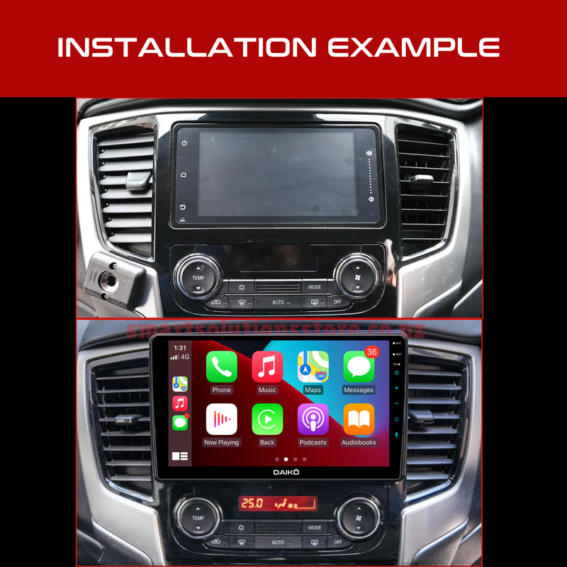 Daiko Multimedia Unit Wireless Carplay Android Auto For Mitsubishi Triton GLRX 2019+