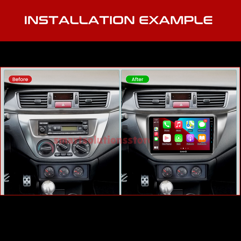 Daiko X Multimedia Unit Wireless Carplay Android Auto For Mitsubishi Lancer IX 2006-2012