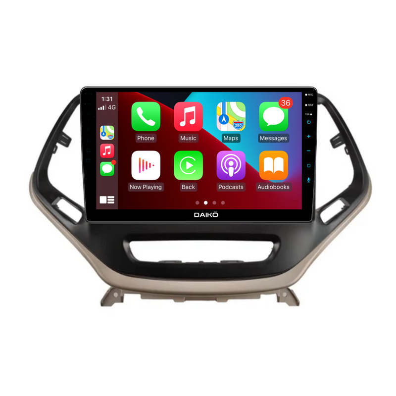 Daiko Ultra Car Stereo Wireless Carplay Android Auto For Jeep Cherokee 2015+