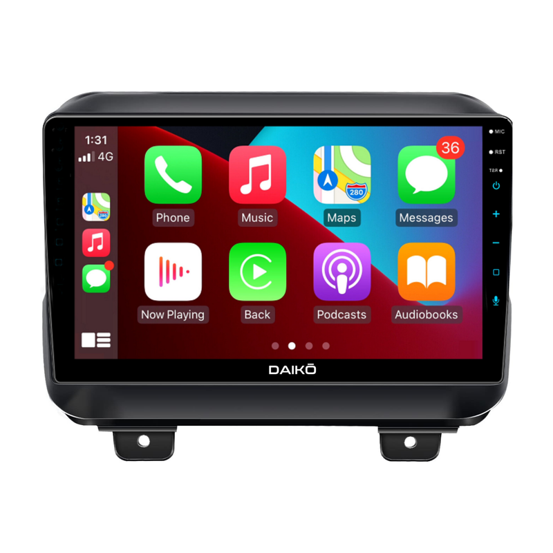 Daiko X Multimedia Unit Wireless Carplay Android Auto For Jeep Wrangler 2018+