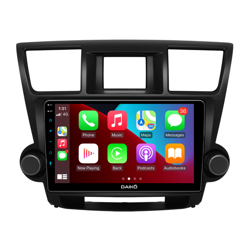 Daiko PRO Car Stereo Carplay Android Auto For TOYOTA Highlander 2007-2015