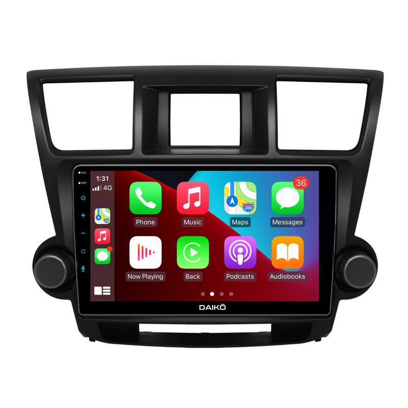 Daiko Multimedia Unit Wireless Carplay Android Auto GPS For TOYOTA Highlander 2007-2015