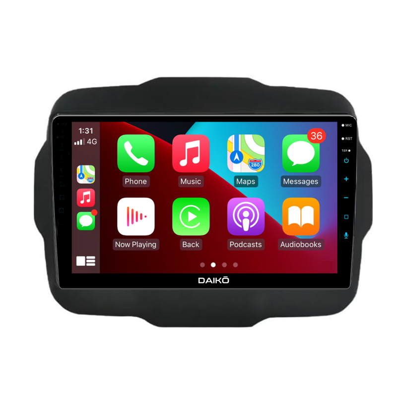 Daiko X Multimedia Unit Wireless Carplay Android Auto For Jeep Renegade 2016+