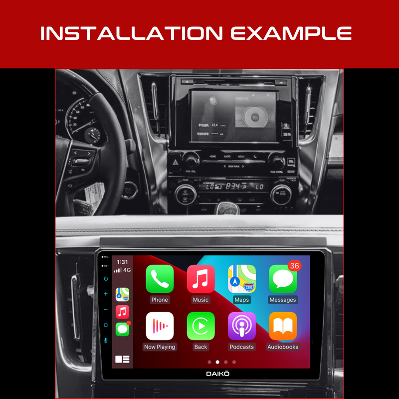 Daiko X Car Stereo Carplay Android Auto For Toyota Alphard 2015-2018 10Inch