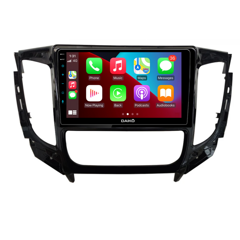 Daiko Car Stereo Wireless Carplay Android Auto For Mitsubishi Triton 2016-2022