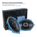 Recoil RCX57 Coaxial Car Speakers 5"x7" 200W Max