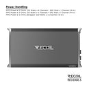 Recoil RED1800.5 Class-D Car Audio 5-Channel Amplifier 1800W