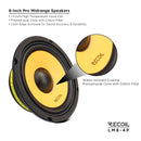 Recoil LM8-4P PRO AUDIO PRO AUDIO MIDRANGE SPEAKER Peak Power 320W RMS