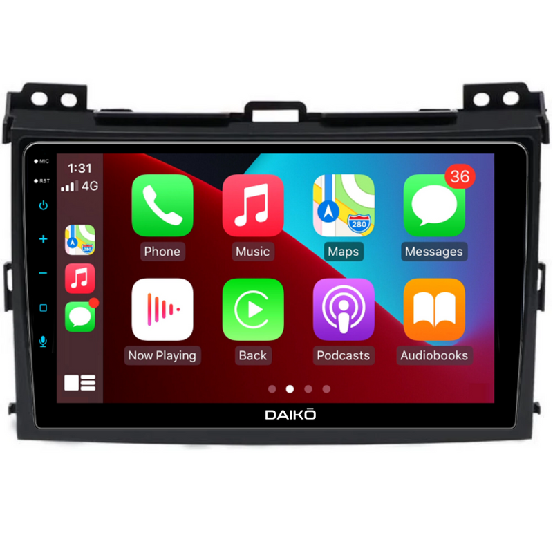 Daiko Ultra Car Stereo Wireless Carplay Android Auto For Toyota Prado 2004-2008