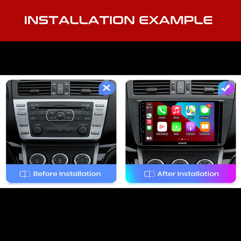 Daiko Ultra Car Stereo Carplay Android Auto For Mazda 6 Atenza 2006-2012