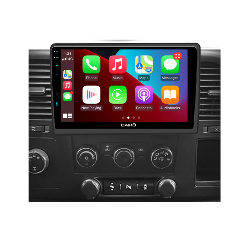 Daiko Car Stereo Wireless Carplay Android Auto For Chevrolet Silverado 2007-2014