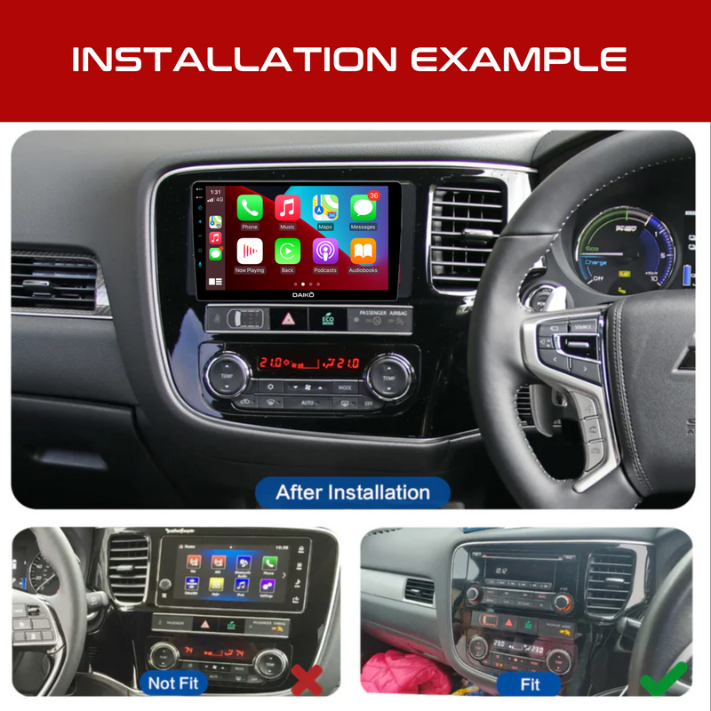 Daiko Car Stereo Carplay Android Auto For Mitsubishi Outlander 2014-2021