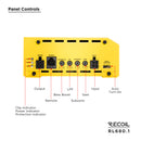 Recoil RS10 10" Bass Package – Loaded Sub Box + RL680.1 Mono Amp + 8 Gauge Wiring Kit + QR8 Quick Connector